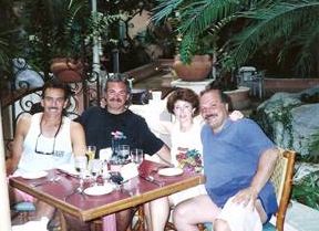 Arnold Diaz, Artie Fried, Harriet Friedman and Joe LaMotta at the 25-Year Reunion
